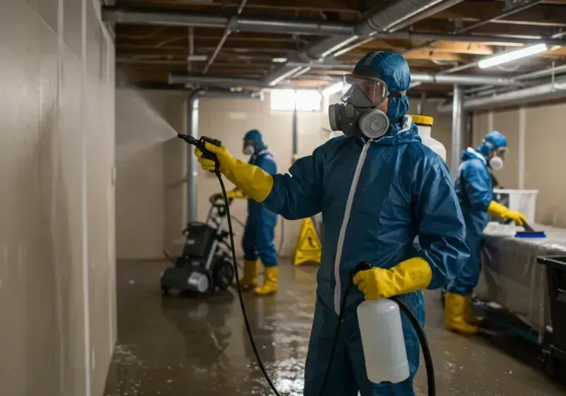 Basement Sanitization and Antimicrobial Treatment process in Monroe County, TN